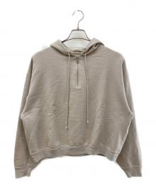 AURALEE（オーラリー）の古着「SUPER SOFT SWEAT BIG P/O PARKA/ハーフジップパーカー」｜グレー