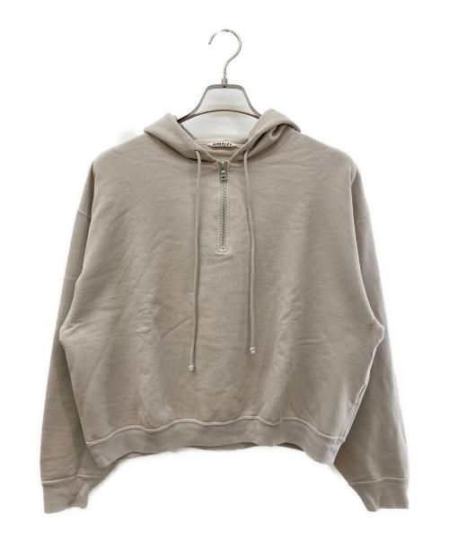 AURALEE（オーラリー）AURALEE (オーラリー) SUPER SOFT SWEAT BIG P/O PARKA/ハーフジップパーカー グレーの古着・服飾アイテム