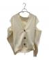 PERVERZE（パーバーズ）の古着「crash wide knit cardigan/カーディガン」｜アイボリー
