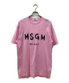 MSGM（エムエスジーエム）の古着「プリントTシャツ」｜ピンク