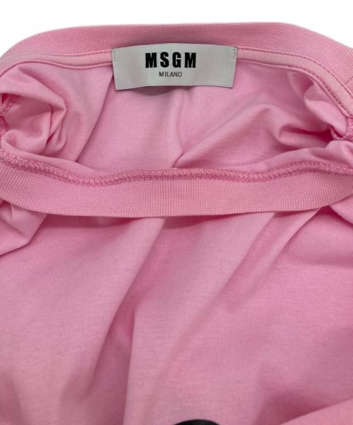 MSGM（エムエスジーエム）MSGM (エムエスジーエム) プリントTシャツ ピンク サイズ:Ｓの古着・服飾アイテム
