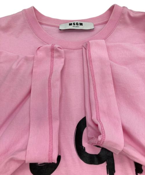 MSGM（エムエスジーエム）MSGM (エムエスジーエム) プリントTシャツ ピンク サイズ:Ｓの古着・服飾アイテム