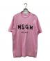 MSGM（エムエスジーエム）の古着「プリントTシャツ」｜ピンク