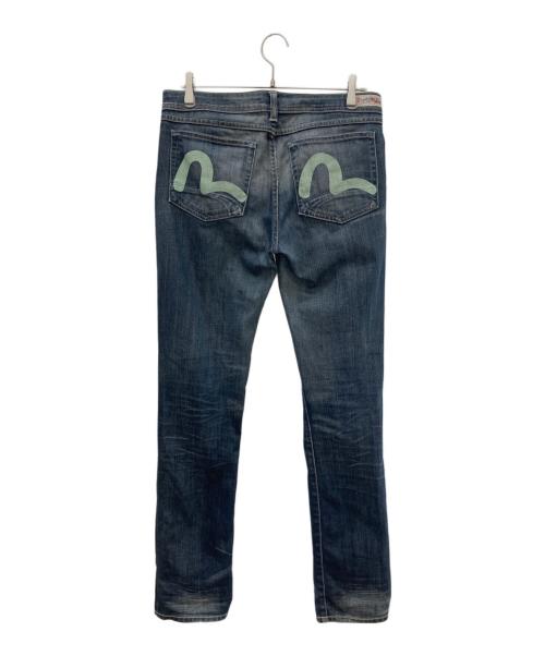 EVISU（エヴィス）EVISU (エヴィス) PUMA (プーマ) カモメプリントデニムパンツ インディゴ サイズ:SIZE 32の古着・服飾アイテム
