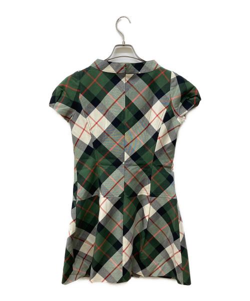 BURBERRY BLUE LABEL（バーバリー ブルー レーベル）BURBERRY BLUE LABEL (バーバリー ブルー レーベル) ワンピース グリーン サイズ:38の古着・服飾アイテム