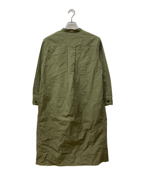 MHL（エムエイチエル）MHL (エムエイチエル) シャツワンピース/WASHED COTTON SHIRTING カーキ サイズ:1 未使用品の古着・服飾アイテム