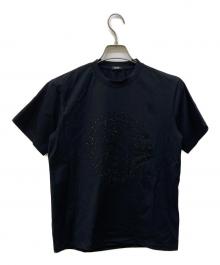 VERSACE（ヴェルサーチェ）の古着「ラインストーンメデューサロゴTシャツ」｜ブラック