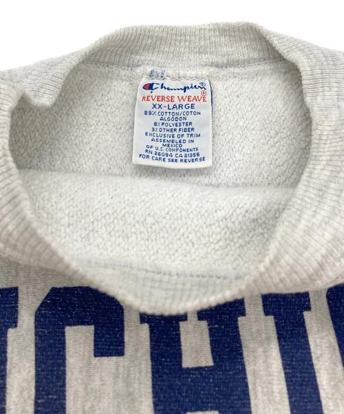 Champion REVERSE WEAVE（チャンピオン リバース ウィーブ）Champion REVERSE WEAVE (チャンピオン リバース ウィーブ) 染み込みプリントスウェット グレー サイズ:XXLの古着・服飾アイテム