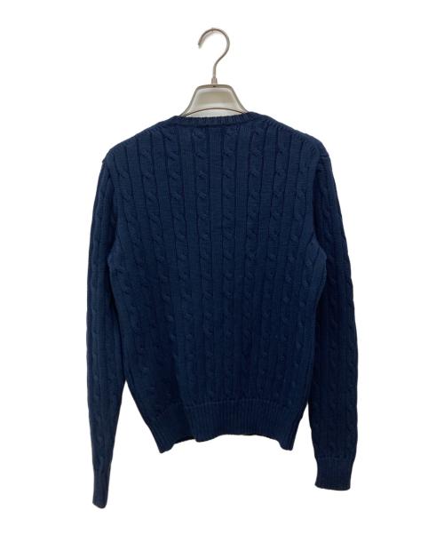 POLO RALPH LAUREN（ポロ・ラルフローレン）POLO RALPH LAUREN (ポロ・ラルフローレン) ケーブルニット ネイビー サイズ:Mの古着・服飾アイテム