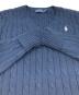 中古・古着 POLO RALPH LAUREN (ポロ・ラルフローレン) ケーブルニット ネイビー サイズ:M：10000円