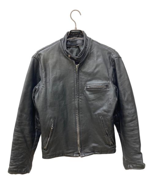 Schott（ショット）Schott (ショット) シングルライダースジャケット ブラック サイズ:36の古着・服飾アイテム