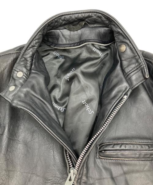 Schott（ショット）Schott (ショット) シングルライダースジャケット ブラック サイズ:36の古着・服飾アイテム