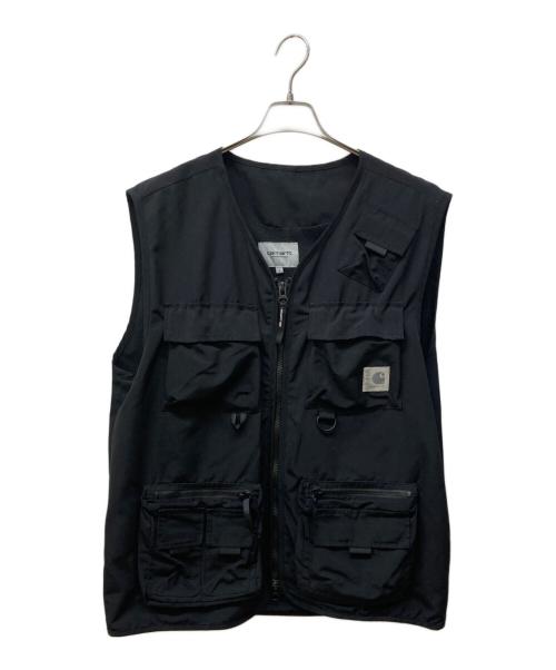 CarHartt（カーハート）CarHartt (カーハート) マルチポケットベスト ブラック サイズ:Lの古着・服飾アイテム