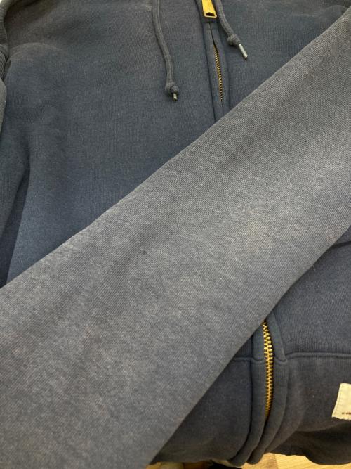 CarHartt（カーハート）CarHartt (カーハート) ジップパーカー ネイビー サイズ:Lの古着・服飾アイテム