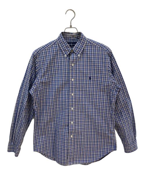 POLO RALPH LAUREN（ポロ・ラルフローレン）POLO RALPH LAUREN (ポロ・ラルフローレン) ボタンダウンシャツ ブルー サイズ:Lの古着・服飾アイテム