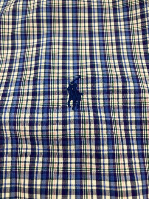 POLO RALPH LAUREN（ポロ・ラルフローレン）POLO RALPH LAUREN (ポロ・ラルフローレン) ボタンダウンシャツ ブルー サイズ:Lの古着・服飾アイテム