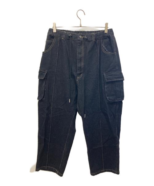 Ballsy.Brothers（ボールジーブラザーズ）Ballsy.Brothers (ボールジーブラザーズ) デニムカーゴパンツ ブラック サイズ:Ｌの古着・服飾アイテム