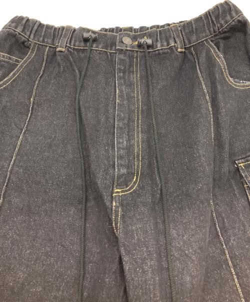 Ballsy.Brothers（ボールジーブラザーズ）Ballsy.Brothers (ボールジーブラザーズ) デニムカーゴパンツ ブラック サイズ:Ｌの古着・服飾アイテム