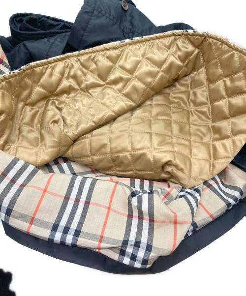Burberry's（バーバリーズ）Burberry's (バーバリーズ) 裏ノバライナー付きハーフコート ブラック サイズ:表記なしの古着・服飾アイテム