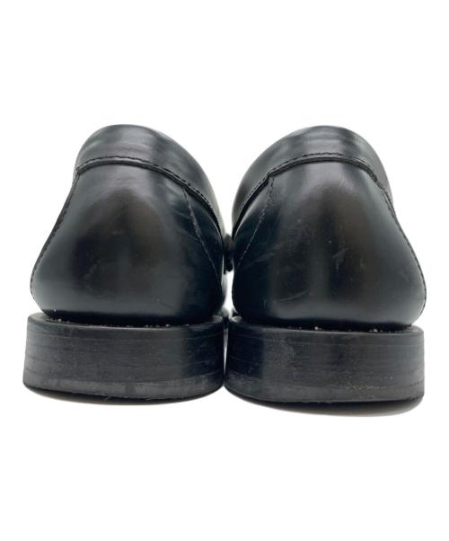 G.H.BASS（ジーエイチバス）G.H.BASS (ジーエイチバス) コインローファー ブラック×ホワイト サイズ:41の古着・服飾アイテム