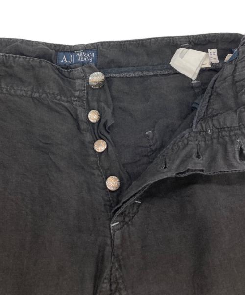 ARMANI JEANS（アルマーニジーンズ）ARMANI JEANS (アルマーニジーンズ) リネンパンツ ブラック サイズ:36の古着・服飾アイテム