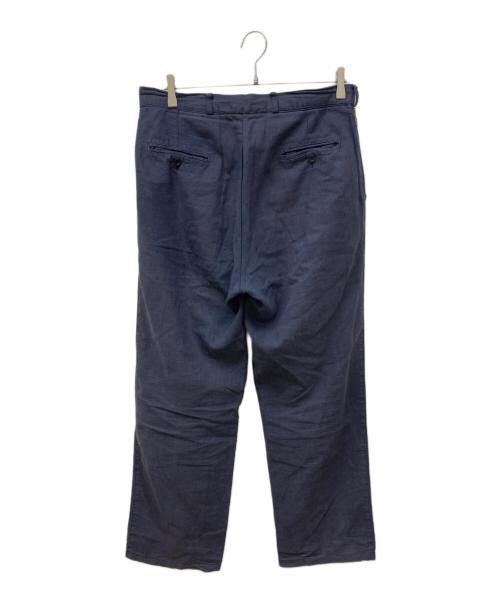 ARMANI JEANS（アルマーニジーンズ）ARMANI JEANS (アルマーニジーンズ) リネンブレンドパンツ ネイビー サイズ:USA30の古着・服飾アイテム