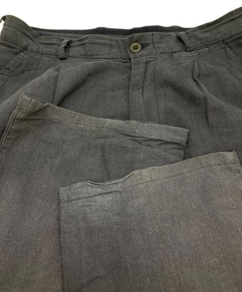 ARMANI JEANS（アルマーニジーンズ）ARMANI JEANS (アルマーニジーンズ) リネンブレンドパンツ ネイビー サイズ:USA30の古着・服飾アイテム