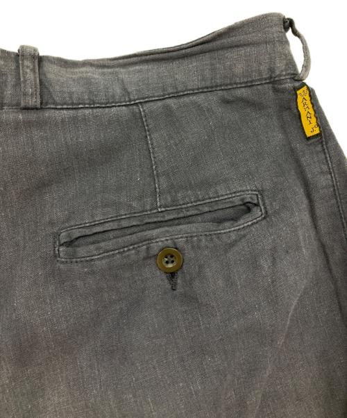 ARMANI JEANS（アルマーニジーンズ）ARMANI JEANS (アルマーニジーンズ) リネンブレンドパンツ ネイビー サイズ:USA30の古着・服飾アイテム
