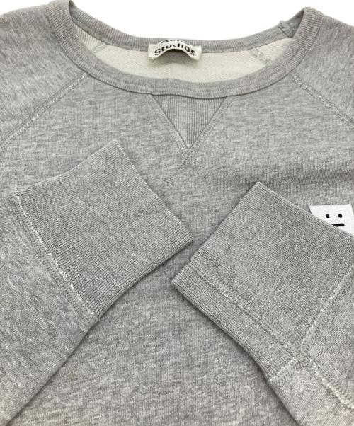 Acne studios（アクネ ストゥディオズ）ACNE STUDIOS (アクネ ストゥディオズ) フェイスパッチスウェット グレー サイズ:XXSの古着・服飾アイテム