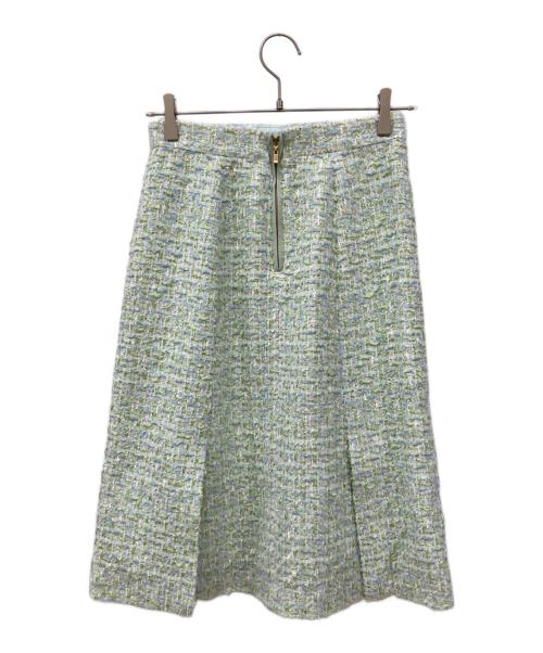 ANAYI（アナイ）ANAYI (アナイ) スパンコールツイードスカート グリーン サイズ:SIZE 38の古着・服飾アイテム