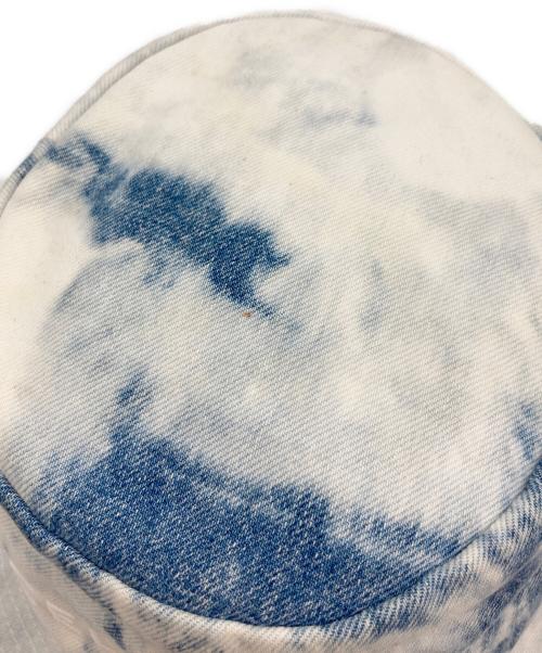 CELINE（セリーヌ）CELINE (セリーヌ) ブリーチ加工バケットハット ブルー サイズ:Lの古着・服飾アイテム