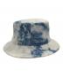 CELINE (セリーヌ) ブリーチ加工バケットハット ブルー サイズ:L：30000円