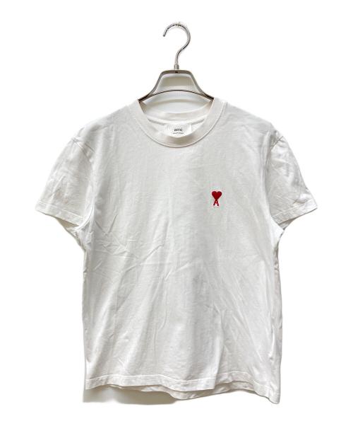 AMI PARIS（アミ パリス）AMI PARIS (アミ パリス) ハートロゴTシャツ ホワイト サイズ:Sの古着・服飾アイテム