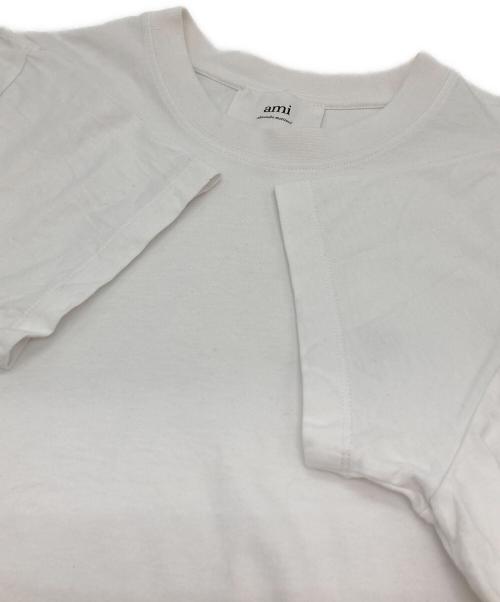 AMI PARIS（アミ パリス）AMI PARIS (アミ パリス) ハートロゴTシャツ ホワイト サイズ:Sの古着・服飾アイテム