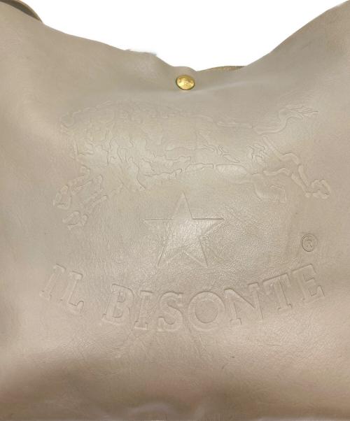 IL BISONTE（イル ビゾンテ）IL BISONTE (イル ビゾンテ) レザーショルダーバッグ グレーの古着・服飾アイテム
