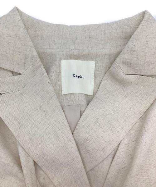 Eaphi（エフィ）Eaphi (エフィ) リネンブレンドコート ベージュ サイズ:S 未使用品の古着・服飾アイテム