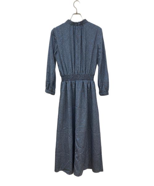 SHIPS（シップス）SHIPS (シップス) ウエストシャーリングプリントワンピース ブルー サイズ:Mの古着・服飾アイテム