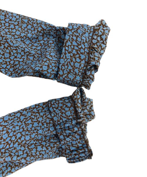 SHIPS（シップス）SHIPS (シップス) ウエストシャーリングプリントワンピース ブルー サイズ:Mの古着・服飾アイテム