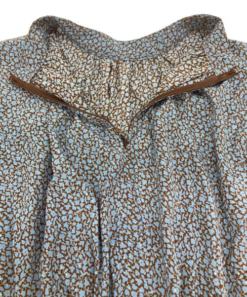 SHIPS（シップス）SHIPS (シップス) ウエストシャーリングプリントワンピース ブルー サイズ:Mの古着・服飾アイテム