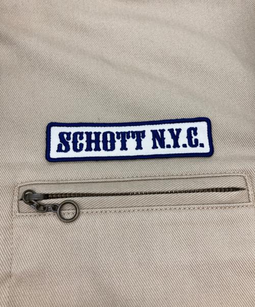 Schott（ショット）Schott (ショット) ワークジャケット ベージュ サイズ:Ⅿの古着・服飾アイテム