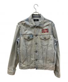 DIESEL（ディーゼル）の古着「ダメージ加工デニムジャケット」｜インディゴ