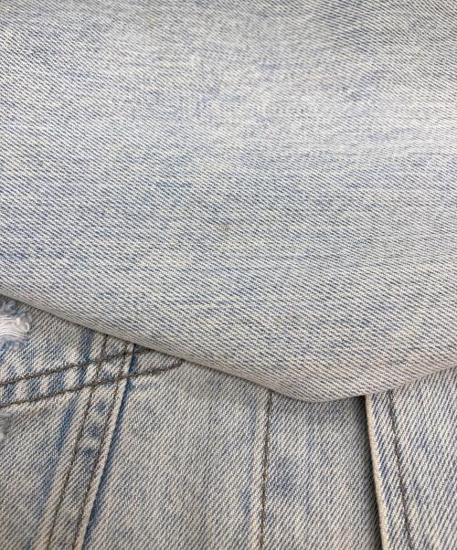 DIESEL（ディーゼル）DIESEL (ディーゼル) ダメージ加工デニムジャケット インディゴ サイズ:Ⅼの古着・服飾アイテム