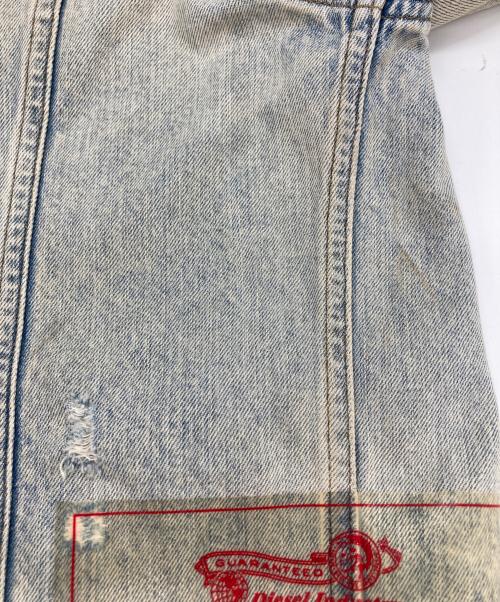 DIESEL（ディーゼル）DIESEL (ディーゼル) ダメージ加工デニムジャケット インディゴ サイズ:Ⅼの古着・服飾アイテム