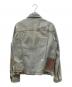 DIESEL (ディーゼル) ダメージ加工デニムジャケット インディゴ サイズ:Ⅼ：8000円
