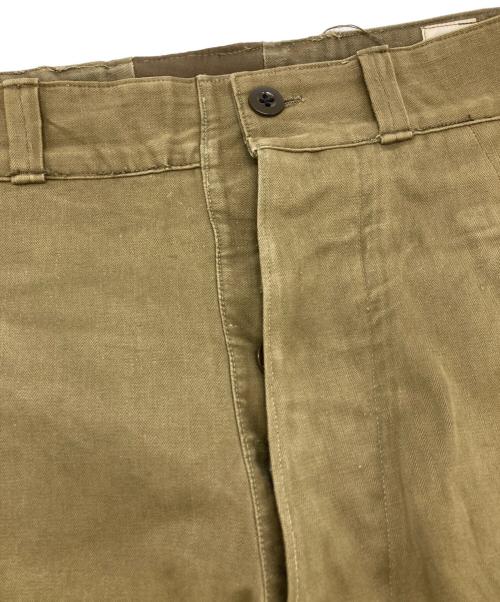 French Army（フランス軍）French Army (フランス軍) M-47後期カーゴパンツ カーキ サイズ:11の古着・服飾アイテム