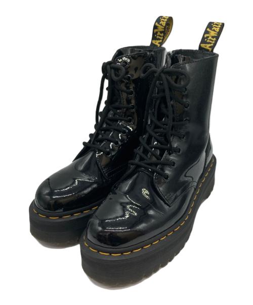 Dr.Martens（ドクターマーチン）Dr.Martens (ドクターマーチン) JADON/エナメル8ホールブーツ ブラック サイズ:UK 6の古着・服飾アイテム