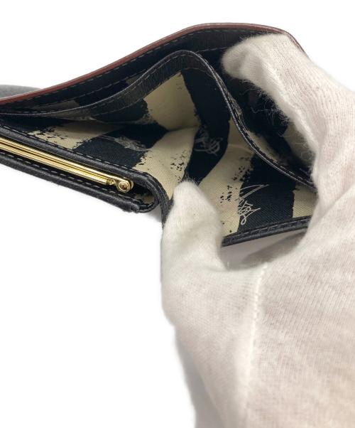 Vivienne Westwood（ヴィヴィアンウエストウッド）Vivienne Westwood (ヴィヴィアンウエストウッド) オーブがま口3つ折り財布 ブラック サイズ:-の古着・服飾アイテム