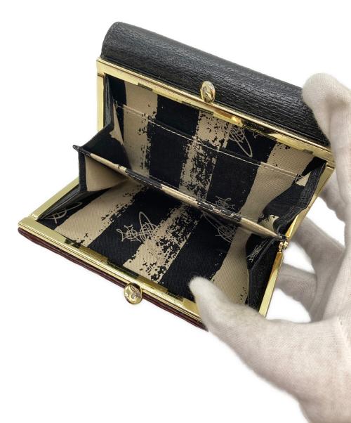 Vivienne Westwood（ヴィヴィアンウエストウッド）Vivienne Westwood (ヴィヴィアンウエストウッド) オーブがま口3つ折り財布 ブラック サイズ:-の古着・服飾アイテム