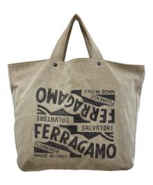 Salvatore Ferragamo（サルヴァトーレ フェラガモ）の古着「トートバッグ」｜ベージュ