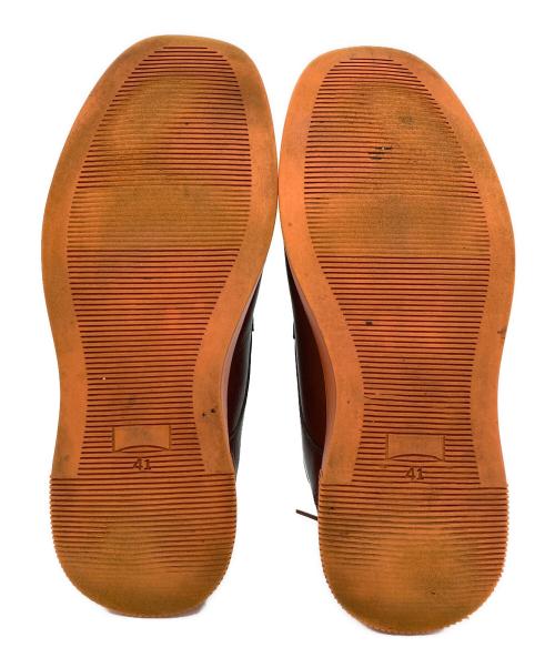 CAMPER（カンペール）CAMPER (カンペール) Bill/レザースニーカー オレンジ×ブラウン サイズ:25.5の古着・服飾アイテム